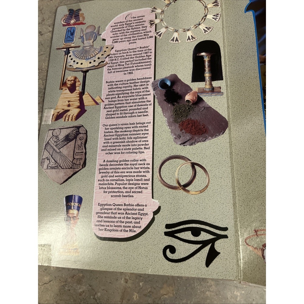 Egyptian Queen Great Eras Collection Barbie Doll Mattel 1993 - Picture 4 of 7